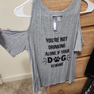 Gray Women's Short Sleeve Tee